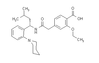 Repaglinide structural formula