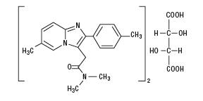 Zolpidem tartrate chemical structure